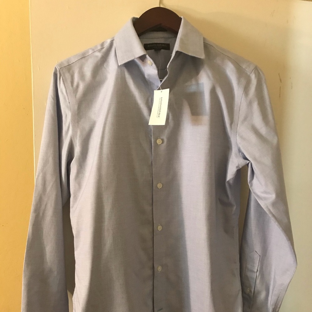 Banana Republic Blue Dress Shirt- Small - slimfit
